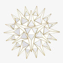 Grand miroir mural design à triangles 3D