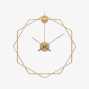 Horloge murale design hexagones décalés en métal
