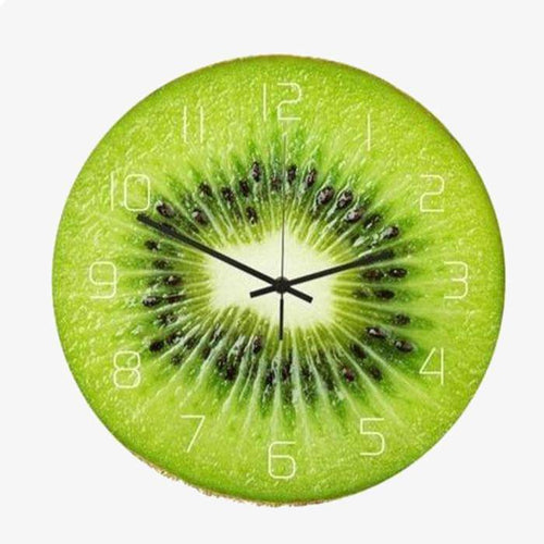 Horloge murale ronde style Kiwi Coktail - vue 2 sur 2