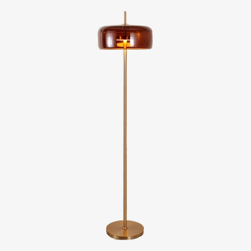 Lampadaire design arrondie en verre fumé Chandelier - vue 2 sur 4