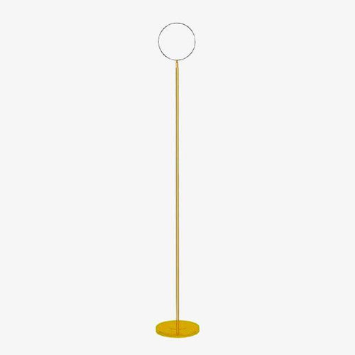 Lampadaire design LED fin doré - vue 2 sur 6