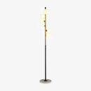 Lampadaire design moderne LED doré à boule en verre