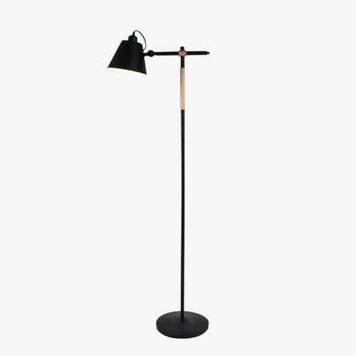 Lampadaire en bois et métal design ajustable Floor - vue 2 sur 8