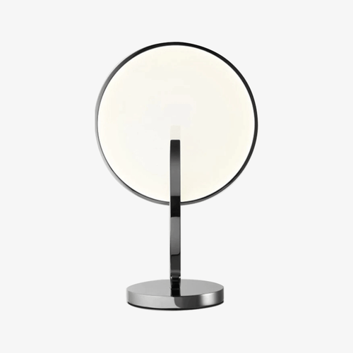 Lampe à poser design LED avec double disque argenté Lee - vue 2 sur 6