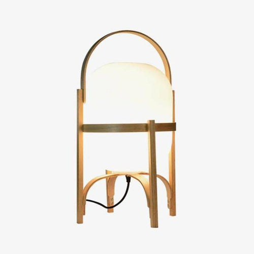 Lampe à poser design LED en bois style Japonais - vue 2 sur 6
