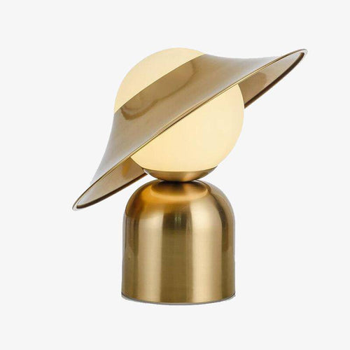 Lampe à poser design LED en métal doré arrondi Octavia - vue 2 sur 4