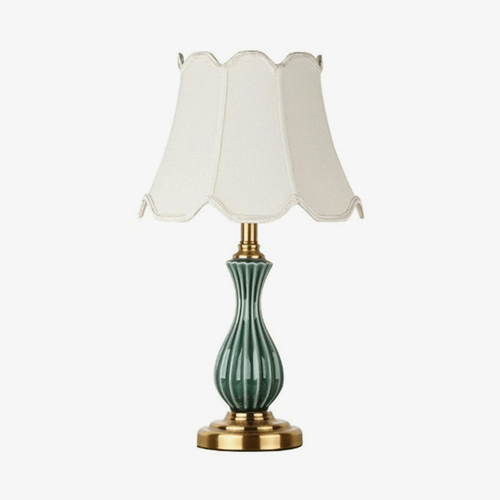 Lampe à poser en céramique LED avec abat-jour de plusieurs formes style Japonais - vue 2 sur 6