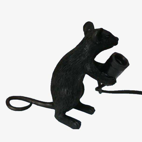 Lampe à poser en forme de souris tenant une lampe - vue 2 sur 11