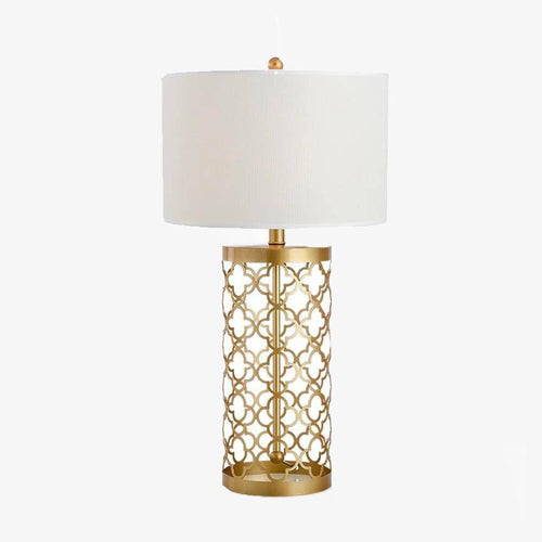 Lampe de chevet à poser design doré American - vue 2 sur 6