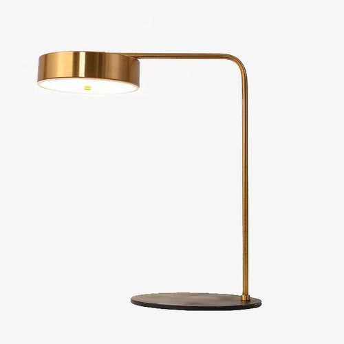 Lampe de chevet ou bureau doré arrondi Study - vue 2 sur 8