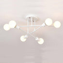 Plafonnier design en métal à plusieurs lampes Rod