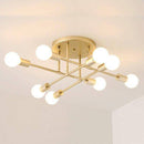Plafonnier design en métal à plusieurs lampes Rod