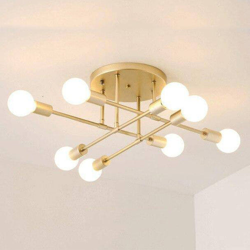 Plafonnier design en métal à plusieurs lampes Rod - vue 11 sur 11