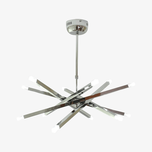 Lustre design à barres chromé Hanging - vue 5 sur 5