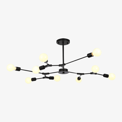 Lustre design à LED avec branches noires Pendente - vue 2 sur 6