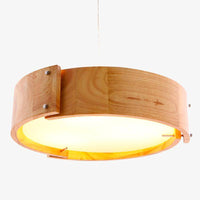 Lustre design en bois arc de cercles
