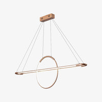 Lustre design LED avec anneau suspendu Nefta
