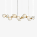 Lustre design moderne doré à LED Avize