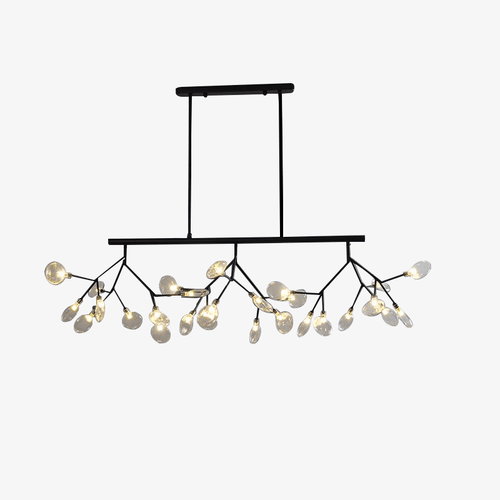 Lustre design moderne LED en bois branches d'arbres (noir ou doré) - vue 2 sur 7