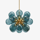 Lustre moderne avec multiple boule en verre Beans