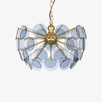 Lustre moderne en forme de dent de lion en verre Nahia