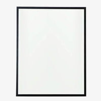 Miroir mural rectangulaire avec cadre noir fin Basin