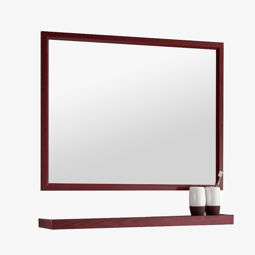 Miroir mural rectangulaire en aluminium Shelf - vue 2 sur 16