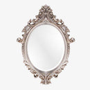 Miroir mural rétro argenté style baroque