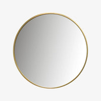Miroir mural rond doré European