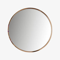 Miroir mural rond en métal Retro