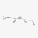 Plafonnier chromé barres à spots LED Spotlight