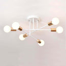 Plafonnier design en métal à plusieurs lampes Rod