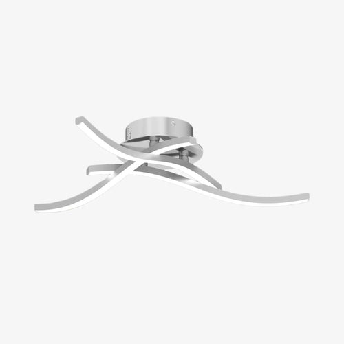 Plafonnier design LED avec 3 barres courbées en métal Teylor - vue 9 sur 8
