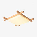 Plafonnier en bois à LED Botimi
