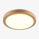 Plafonnier en bois à LED en rond Botimi
