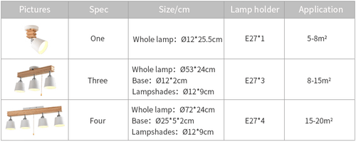 Plafonnier LED ajustable en bois et métal - vue 8 sur 7
