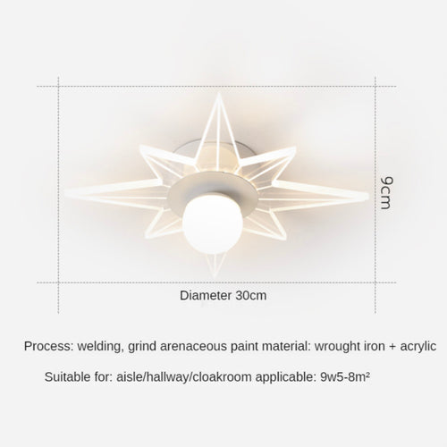 Plafonnier moderne LED en forme d'étoile Majesty - vue 7 sur 6