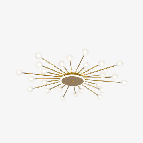 Plafonnier moderne LED en forme de soleil avec perles Janira - vue 2 sur 16