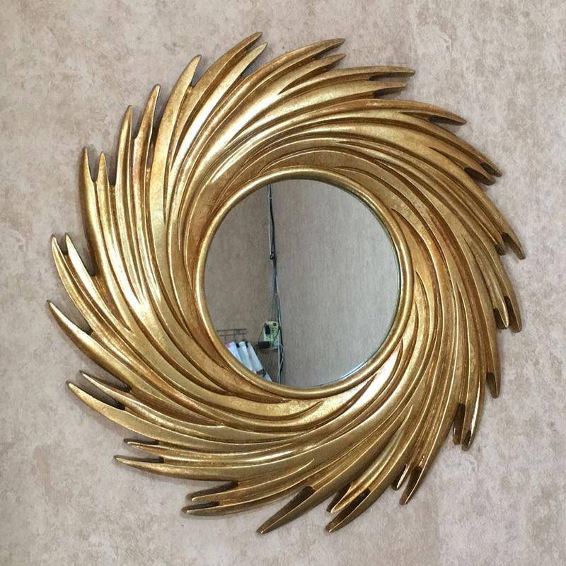 Miroir mural décoratif rond soleil en spirale Comb - vue 5 sur 6