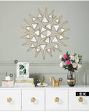 Grand miroir mural design à triangles 3D
