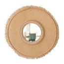 Miroir mural rond en rotin Literature