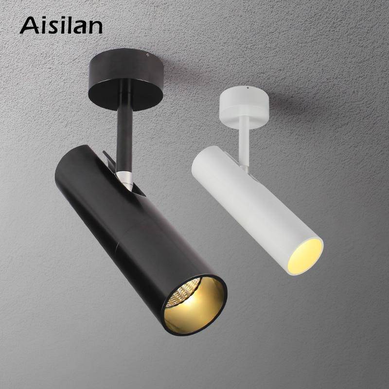 Spot design LED cylindre en aluminium orientable Light - vue 4 sur 4
