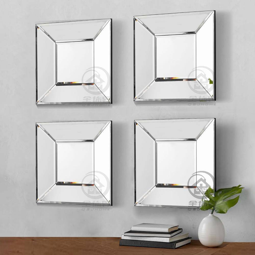 Miroir mural carré design 3D Creative - vue 5 sur 5