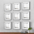Miroir mural carré design 3D Creative