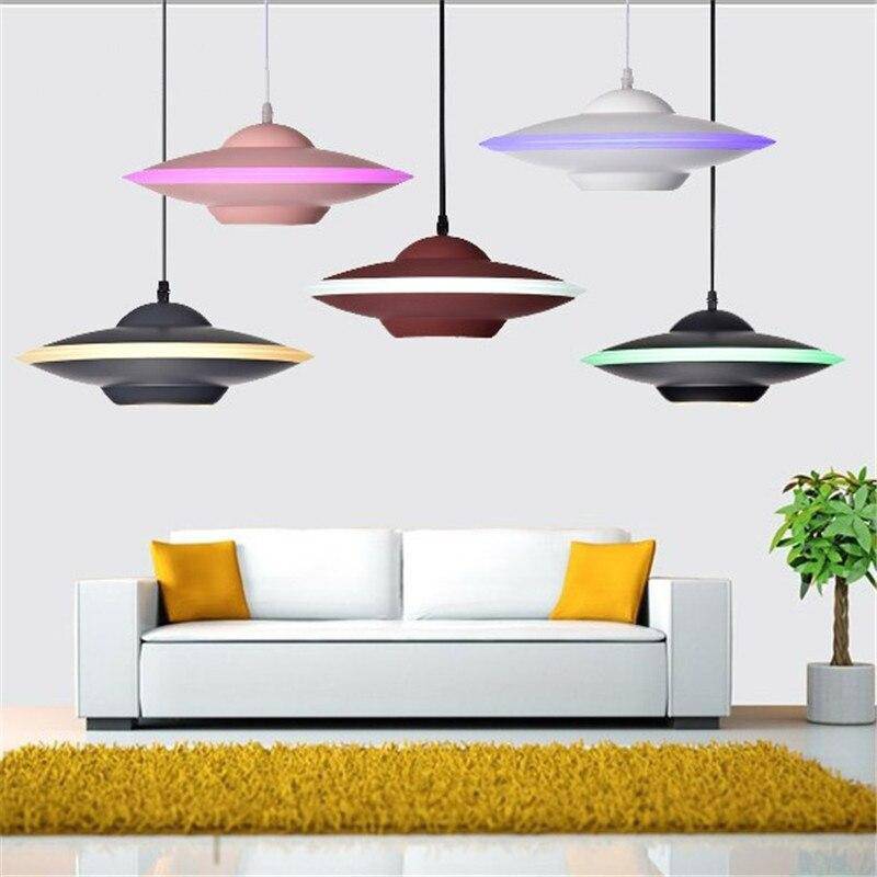 Suspension LED soucoupe volante colorée - vue 2 sur 14