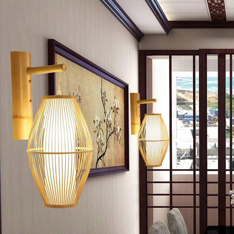 Applique suspendue en bambou style japonais Tea - vue 6 sur 7