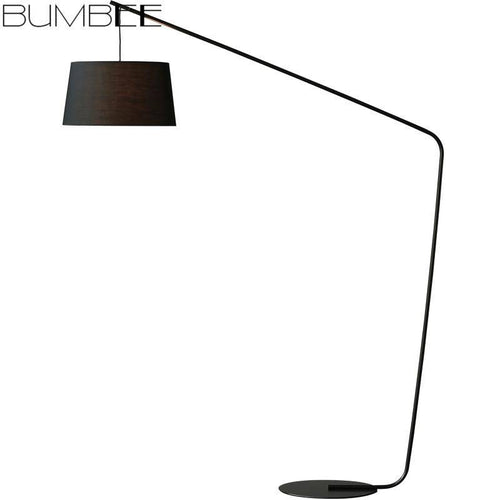 Lampadaire design noir avec abat-jour en tissu Creative - vue 6 sur 5