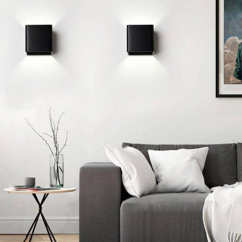 Applique murale cube coloré aux bords arrondis à LED - vue 3 sur 10