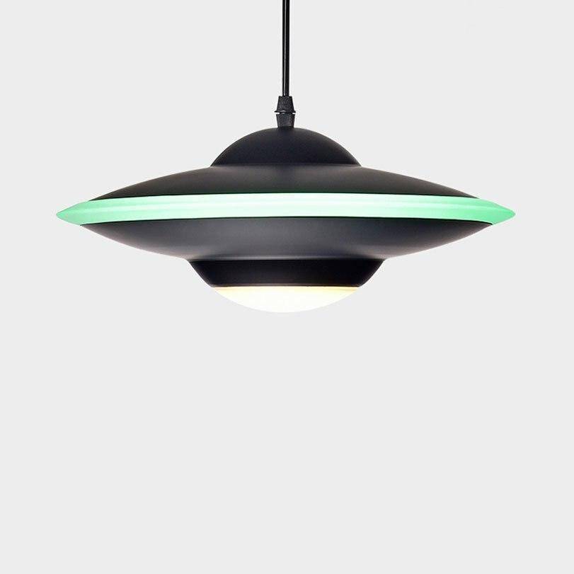 Suspension design LED avec abat-jour soucoupe métal Industriel - vue 14 sur 16