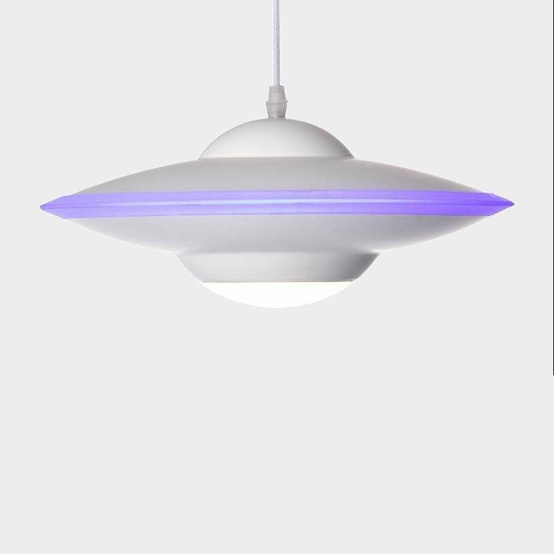 Suspension design LED avec abat-jour soucoupe métal Industriel - vue 15 sur 16